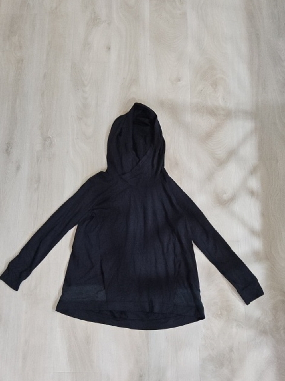 lululemon athletica Black Hooded Long Sleeve Pullover